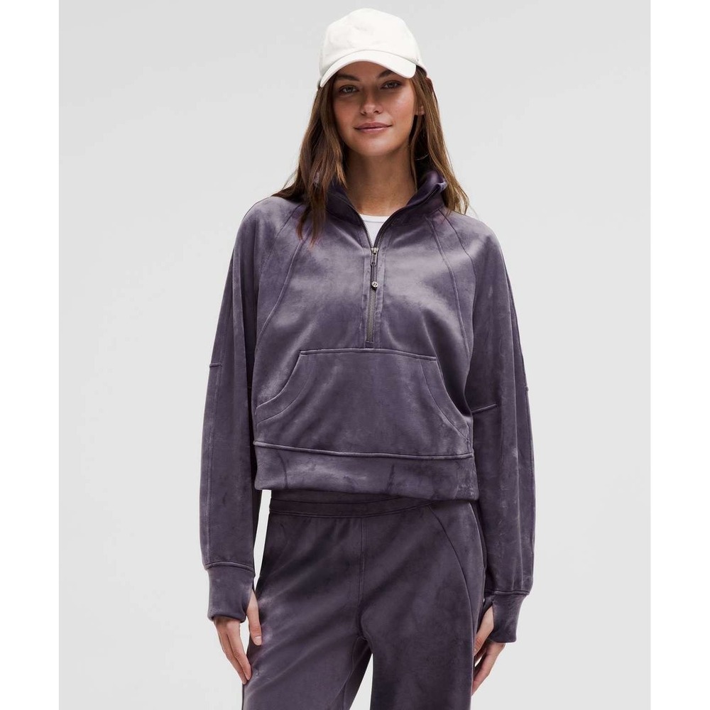 Lululemon Scuba Oversized Funnel-Neck Half Zip *Velvet Nightfall Purple XS/S